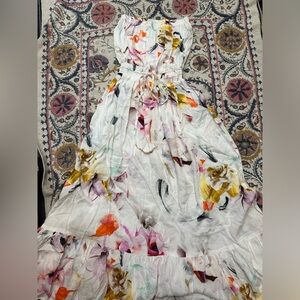 Pretty Plumb Sugar Strapless Maxi Dress